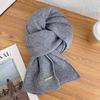 Solid Color Cross Scarf Woolen Neck Scarf Fake Collar Neckerchief  Girls