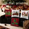 Home Decor Christmas-themed Gnome & Tree Pillows Suitable For Sofa Bedroom Car Pillow Cover Cushion Rectangular Back Cushion