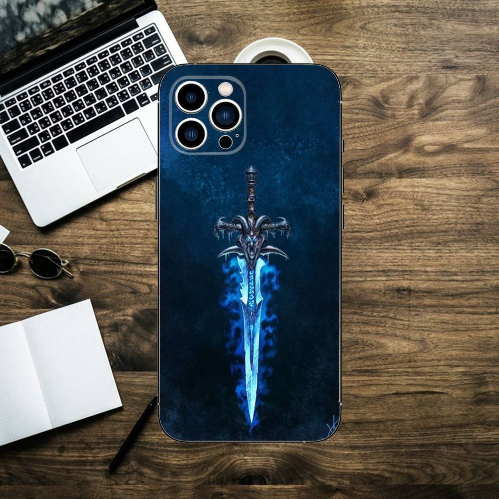 Чехол для телефона W-World Of W-Warcraft для iPhone 16,15,14,13,12,11,XS,XR,X,8,7,Pro,Max,Plus,mini Силиконовый Черный Чехол