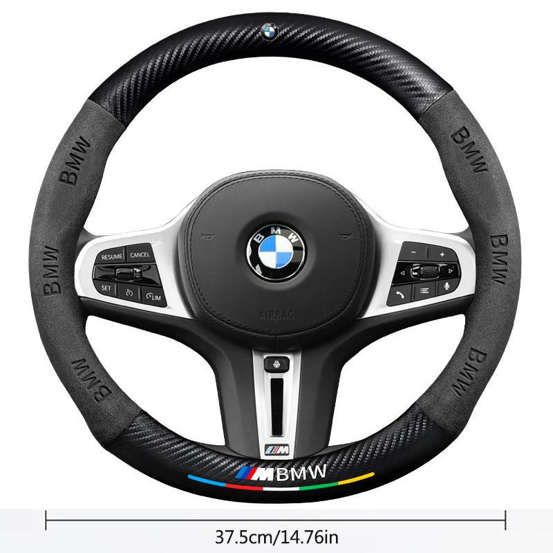 3D логотип Кожа Карбон Чехлы на руль автомобиля Для BMW 1 2 3 4 5 7 Серии X1 X3 X4 X5 X6 X7 F10 F20 F30 G20 G30 F15 F16