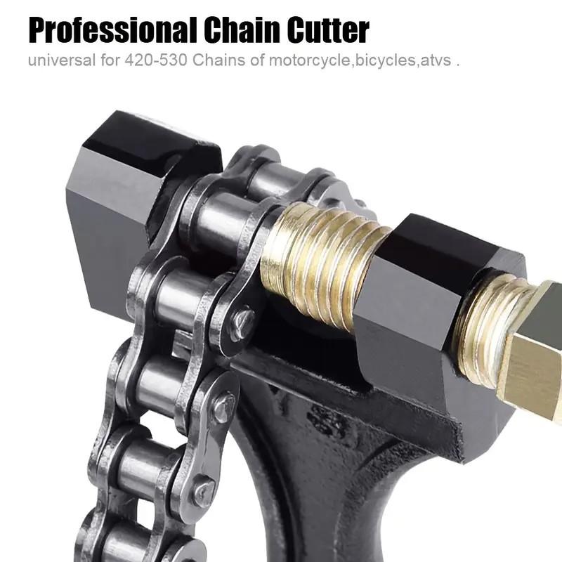Универсальный выжимной инструмент и резак для цепей мотоциклов, велосипедов и квадроциклов, гаечный ключ из углеродистой стали, разделитель звеньев цепи