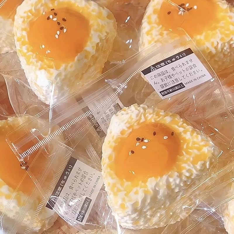 Милая сквиш-игрушка в виде рисового шарика, Сквиш-игрушка, Снятие стресса, Расслабление, Убийца времени, Медленно поднимающаяся, Мягкая, Веселая еда-игрушка, Идеально для фестивалей, Рождества,