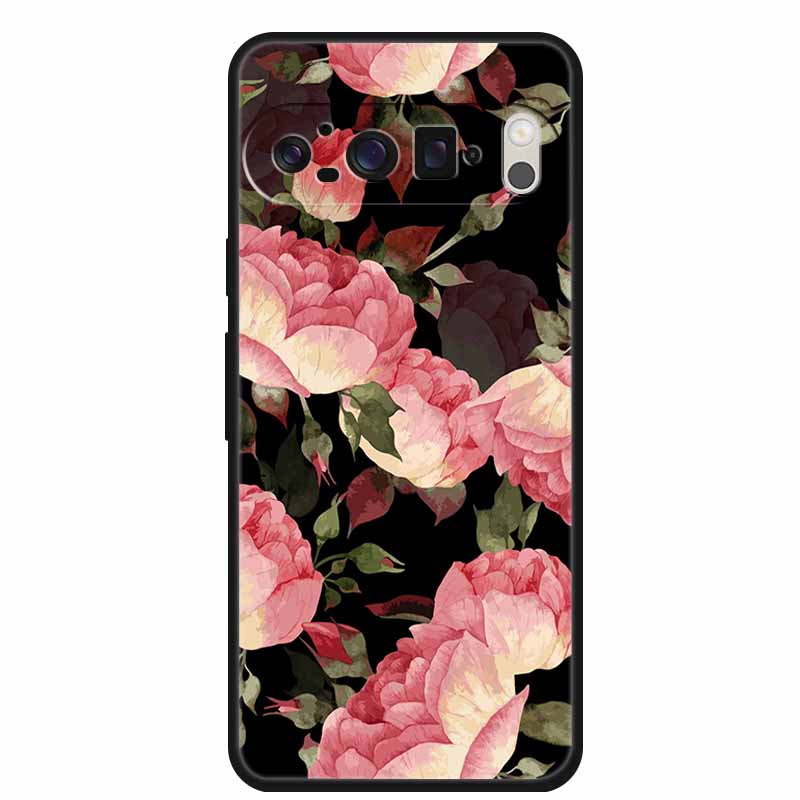 3D Тисненая Крышка Для Google Pixel 9 Pro XL / Pixel 9 Pro / Чехол Pixel 9 Цветочный Рельеф Мягкий Силиконовый Чехол Для Google Pixel 9