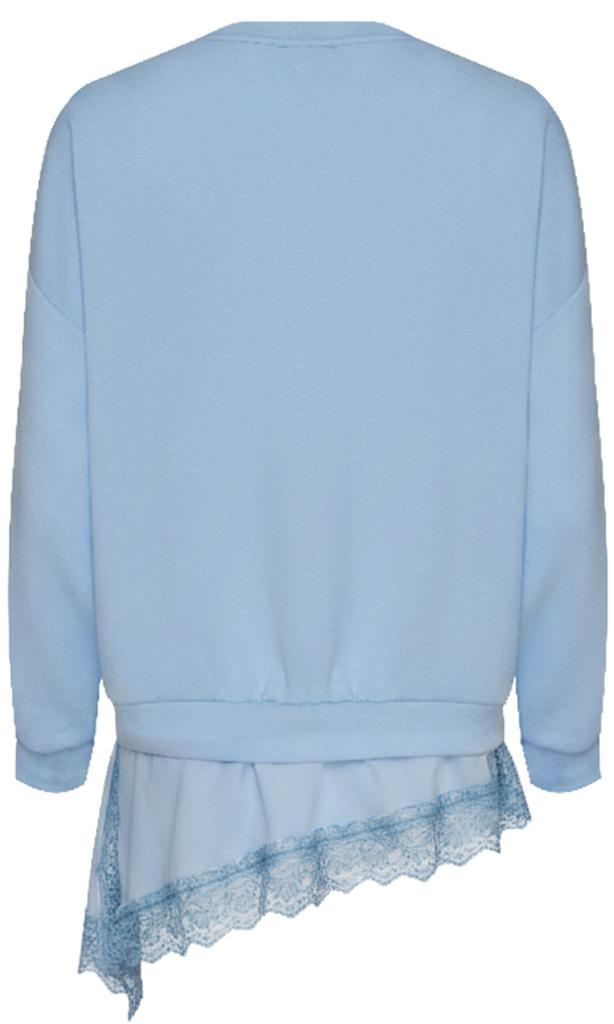 Fashion - Women' Blouse With Petticoat - Id8857 Blue One Size