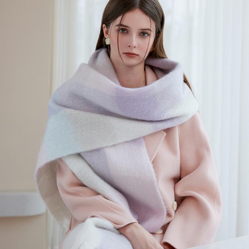 Scarf Warm Scarf Large Shawl Plaid Plaid