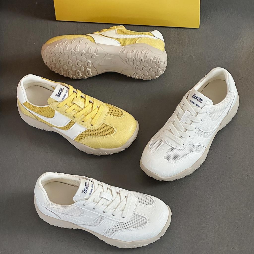 Кожаная сетка дышащие немецкие тренировочные туфли женские 2025 лето новые универсальные на мягкой подошве туфли Форреста Гампа спортивные и для отдыха доска