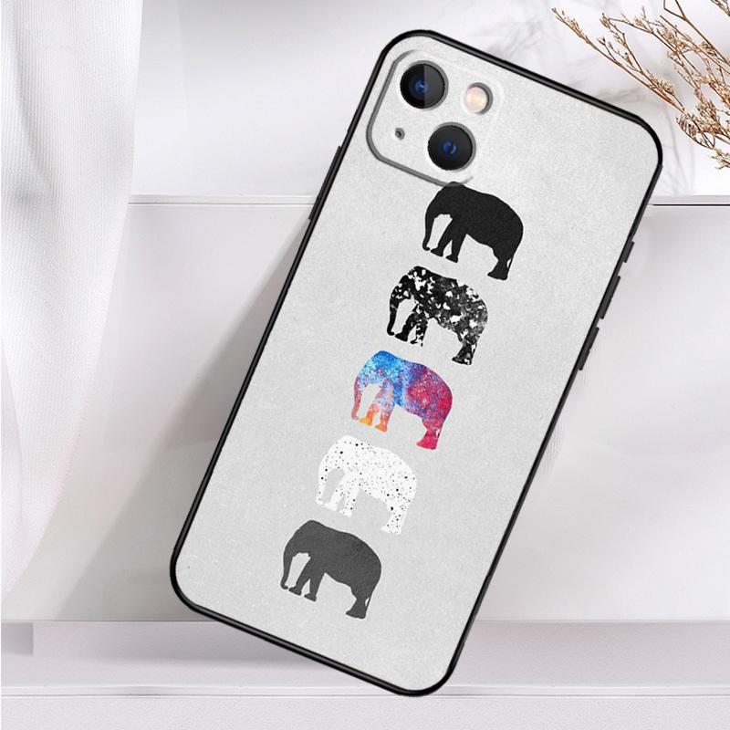 Милый чехол для телефона с изображением слоненка для iPhone 16 15 14 13 12 11 Pro Max Mini X XR XS Max 7 8 Plus задняя крышка