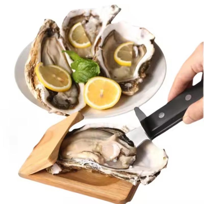 Oyster Tool Wooden Oyster Shucking Clip Knife Machine Oyster Shucker Clamp Holder Seafood Tools