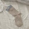 Модные носки Min Cloth Стандартные носки Миди-носки в полоску Контрастная сшивка Носки для наслоения Винтажные полосатые носки