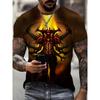 Футболки с рисунком ужасов и смерти сатаны для мужчин и женщин, 3D-принт, уличные трендовые футболки, летняя свободная мужская и детская одежда, топы с коротким рукавом