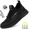 New Breathable Mesh Safety Shoes Men Lightweight Work Sneakers Work Safety Boots Men Shoes Indestructible Steel Toe Work Boots
