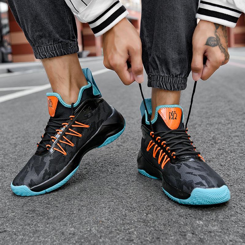 Модные мужские баскетбольные кроссовки с амортизацией, трендовые кроссовки для спортсменов, высококачественная спортивная обувь, удобные легкие повседневные кроссовки 39-45