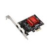 Gigabit Port PCIE 1X Fiber Optic Server Lan  Card for  82575&6 Pcie 2 Ports RJ45 Desktop Server Adapter