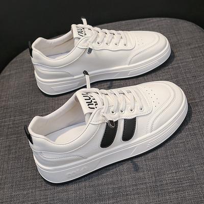 Кожаные белые туфли, женская обувь, весенние новые туфли на плоской подошве с мягкой подошвой, повседневные кроссовки, женская обувь для сёрфинга