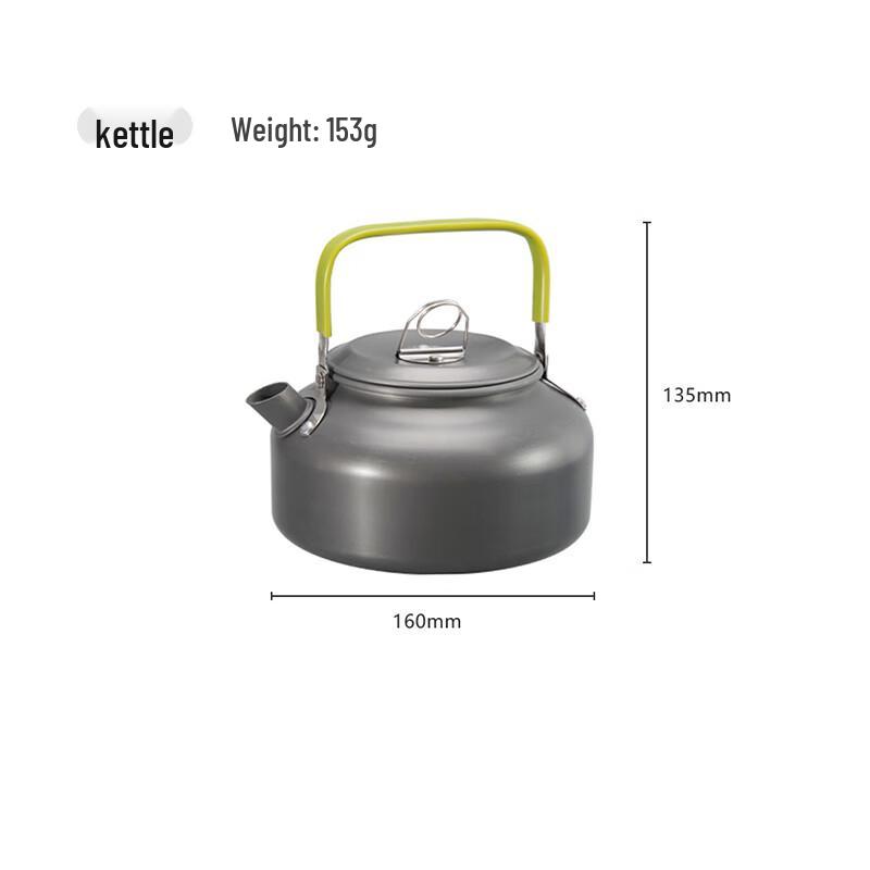 Hiker Outdoor Camping Cookware Teapot Set