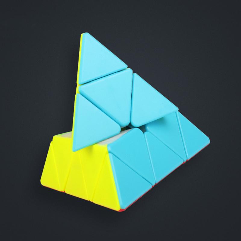 Пластиковый S2 Пирамида Скоростной куб 3x3x3 Треугольный куб-головоломка Волшебный куб-головоломка Игрушка