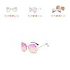 Rimless Transparent Women Glasses Oversized Clear Lens Sunglasses Color Gradient