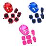 7Pcs/Set Kids Cycling Protective Gear Bike Helmet Knee Wrist Elbow Guard Roller Cycling Sports Knee Pads, Helmet Protector Set
