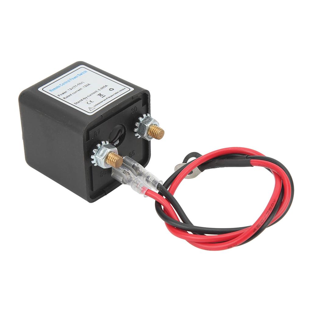 Car Battery Disconnect Switch Power Cut Off Kill Switch with Remote Control Copper Terminal for Auto