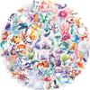 100 Watercolor Marine Animals Graffiti Stickers Decorate Guitar Notebook Suitcase DIY Waterproof