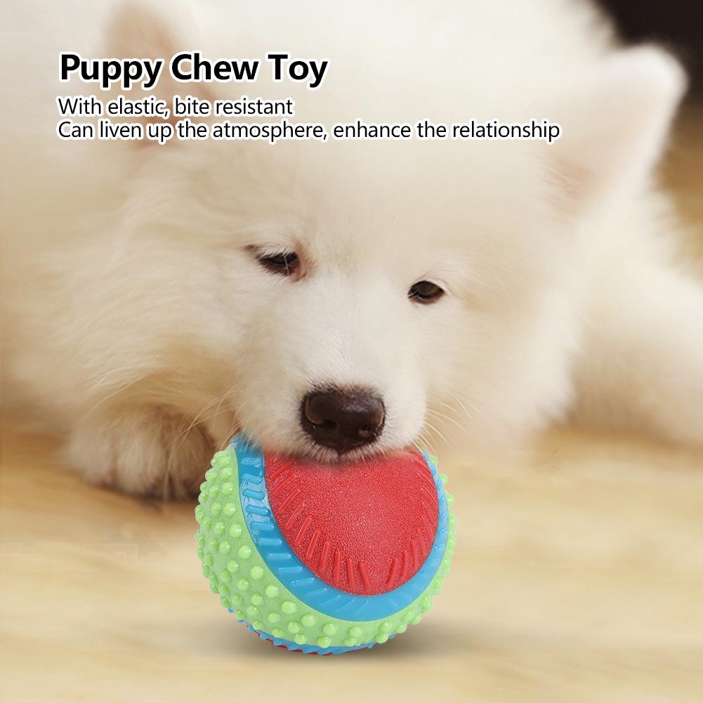 Домашние собаки резиновый эластичный мяч жевать скрежет зубов безопасная дрессировка интерактивная игрушка