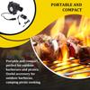 BBQ Fan Small Blast Engine with Air Collecting Adjustable Speed Cooking Tool US/EU Plug Handheld Barbecue Blower Camping