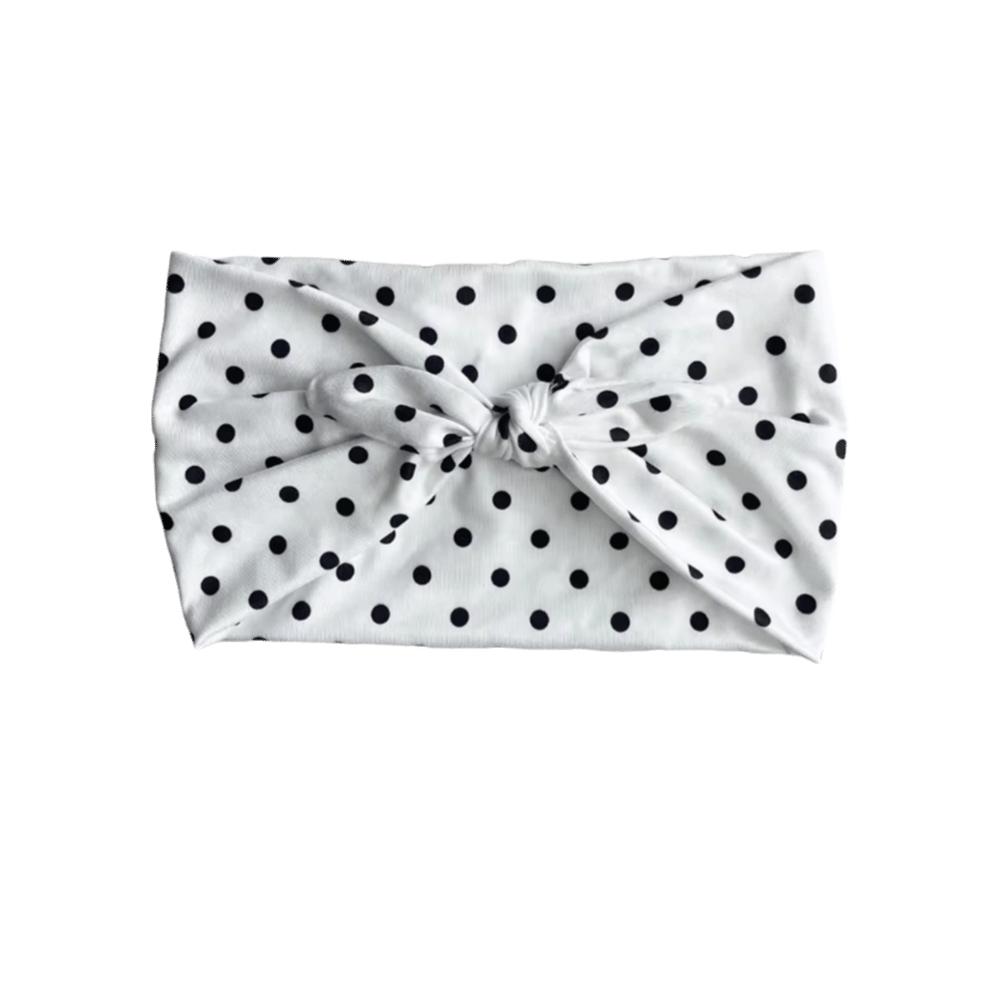 Polka Dot Women Wide Headwraps Large Non Slip Hairband Hair Accessories Bow Headbands  Sports