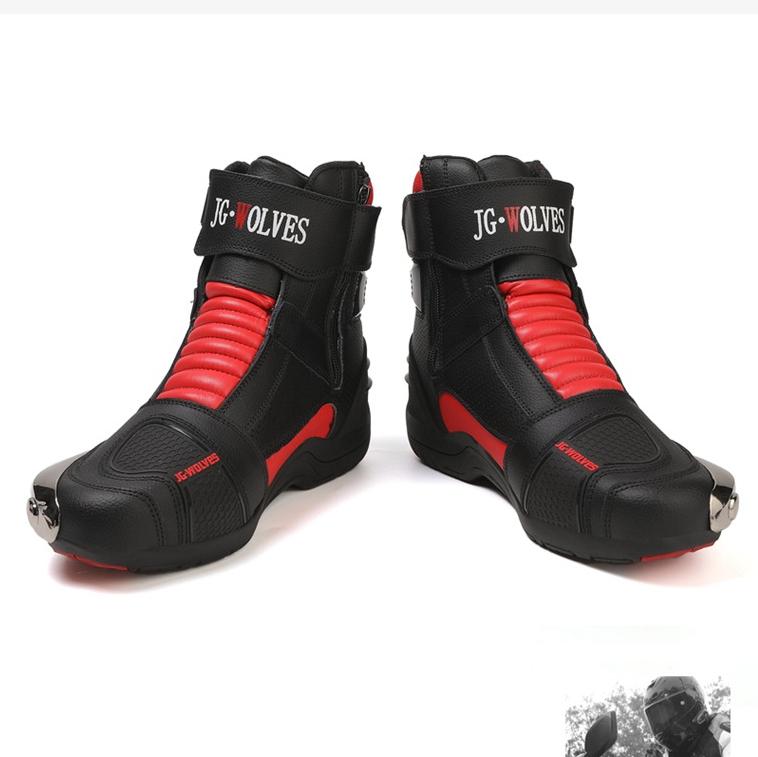 Мотоциклетная обувь из натуральной кожи для мужчин и женщин, мотоциклетная обувь, гоночные ботинки для бездорожья, мотоциклетное снаряжение, рыцарские ботинки