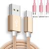 Nylon USB Fast Charging Cable for Apple IPhone Hauwei Mini Phone Lighting Charge Data Cables