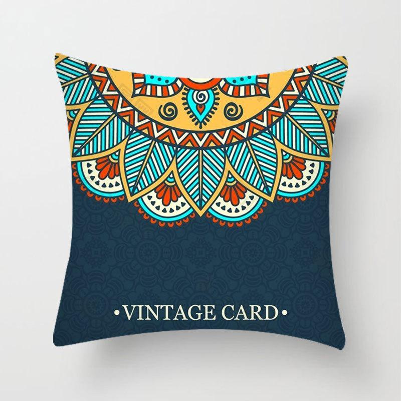 Стежка Красочный Принт Мандалы Наволочка Спальня Диван Подушка Персиковая Кожа Наволочка Домашняя