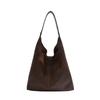 Fashion Women Shoulder Bag Large-capacity Leisure Commuting Bag with Pouch Top Handle Bag Trendy Satchel Hobo Bag Woven Tote Bag