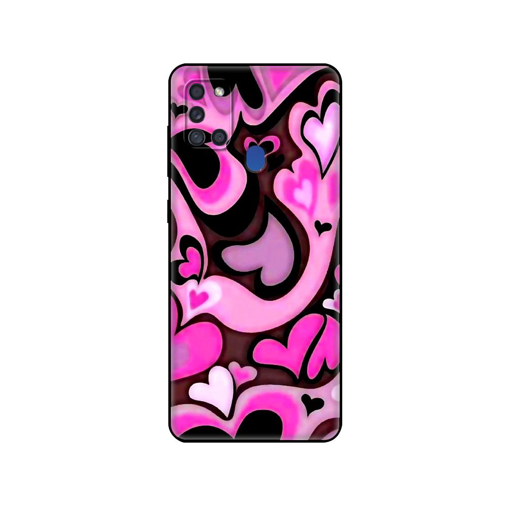 Черный чехол из ТПУ для Samsung Galaxy A50 50S A30S A10 A01 A11 A21S A31 A41 A51 A71 M21 M30S S10 LITE Чехол Love Heart