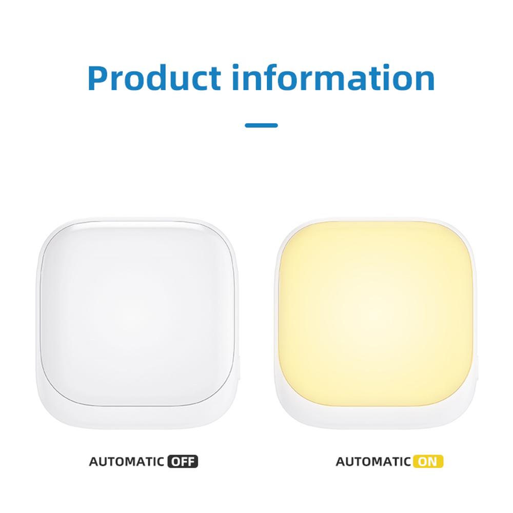 Night Light with Twilight Sensor 2700K Warm White For Bedroom Staircase Hallway