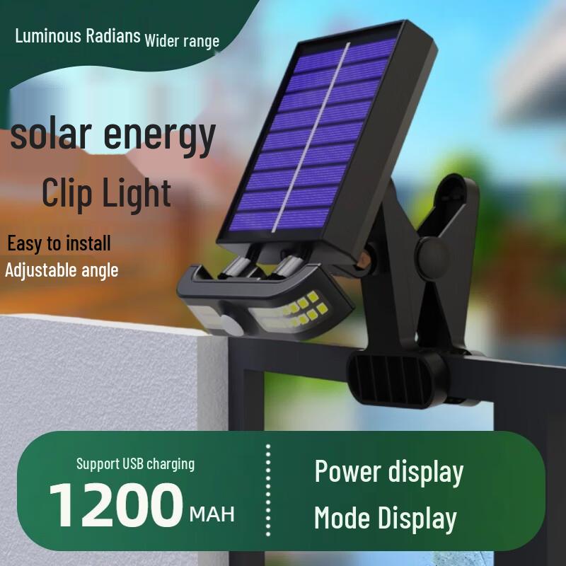 Solar Outdoor Clip Light