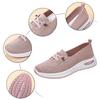 Women's Breathable Knitted Mesh Slip-On Sneaker Woman Lace Up Orthopedic Low Top Soft Loafer Shoes Big Size 43 Platform Trainers