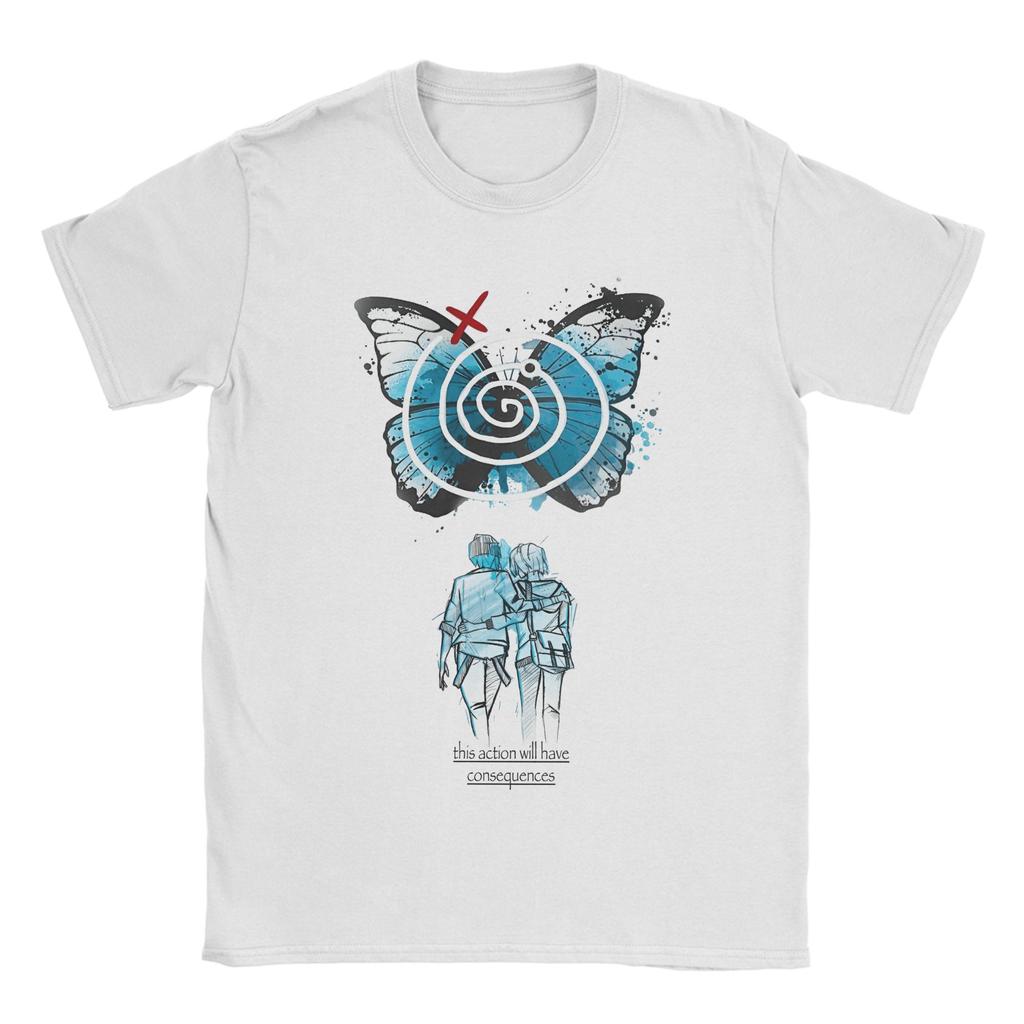 Men Life Is Strange Butterfly T Shirt 100 Cotton Clothing Awesome Short Sleeve Crew Neck Tees Gift Idea TShirts