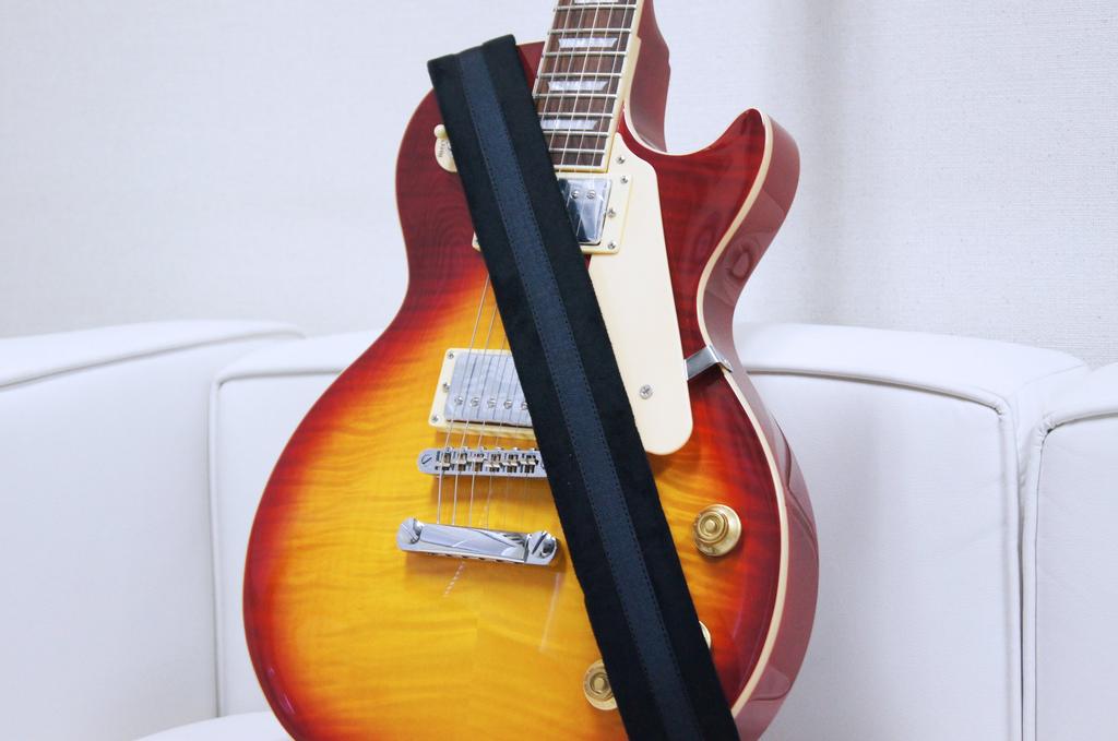 STRAPS Guitar Strap Width Length PLAIN Black RightOn! 5cm, 86~150cm