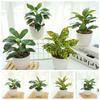 Plastic Artificial Plants Bonsai Lifelike Green Pot Plants Decoration  Outdoor Indoor Decoration