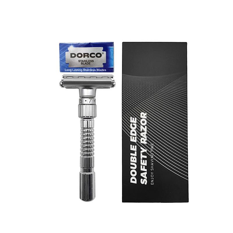 Adjustable Men's Double-Sided Twist-Open Manual Shaving Razor