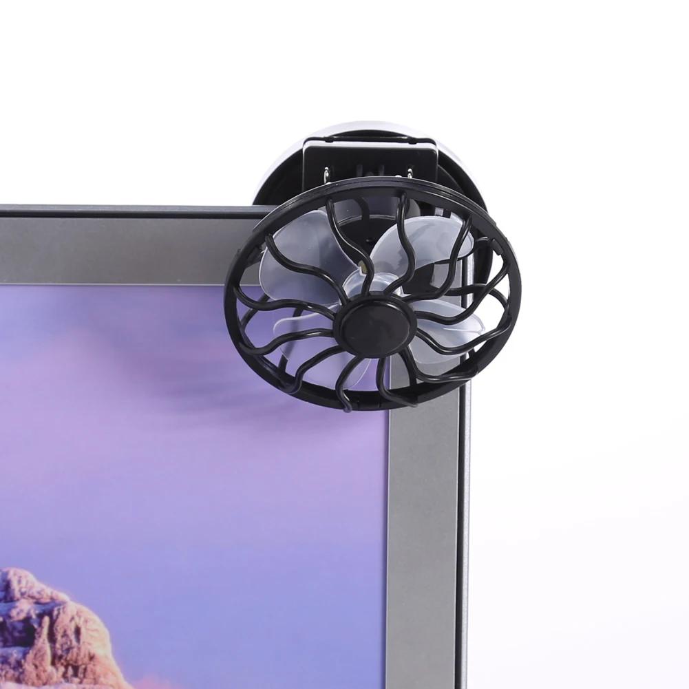 Portable Mini Solar Powered Clip Fan Summer Hat Clip Cooler Fan Outdoor Camping Hiking Wilderness Survival Fans Foot Warmer