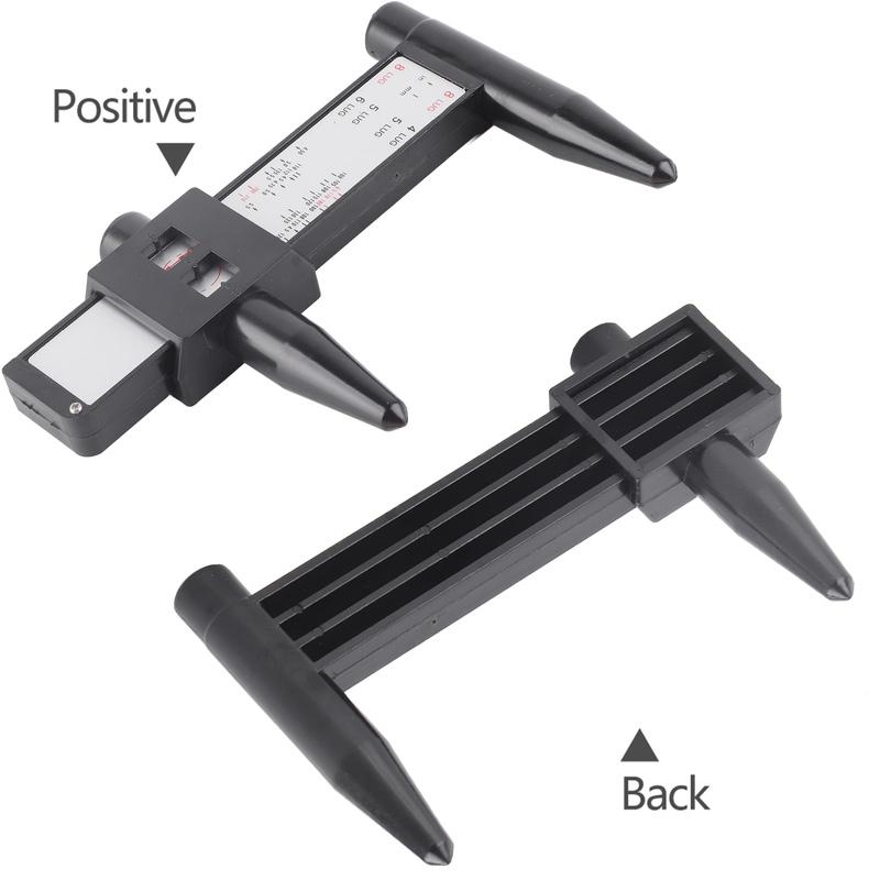 Car Wheel Rim Bolt Pattern Sliding Measuring Gauge Tool PCD Ruler 4 5 6 8 Lug PCD Ruler Wheel Rim Bolt Pattern Gauge PCD Gauge