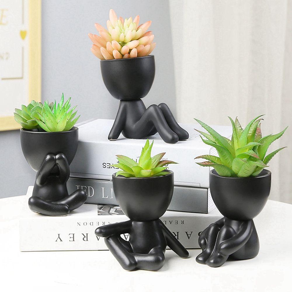 Ceramic Vase Succulent Plant Pot Table Decoration Plant Pot Flower Pot Home Decor Garden Supplies