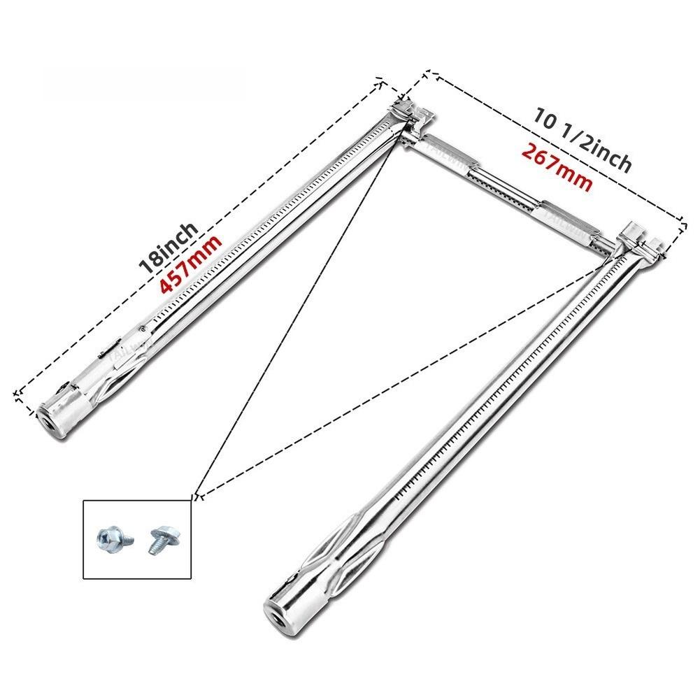 Газовая плита горелка SUS304 53*11*3см Нержавеющая сталь 304 Головка газовой горелки на пропане Для-WEBER ДЛЯ-SPIRIT Аксессуары для замены гриля