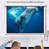 FAIRY LAKE 72-inch 16:9 Gray Fiber Pull-Down Projector Screen
