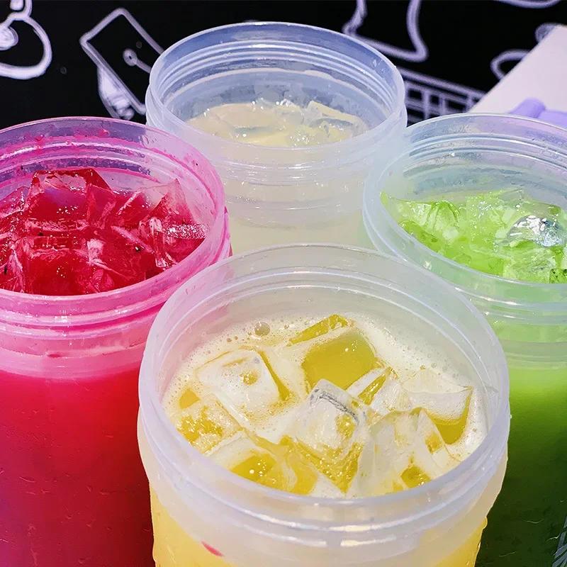 500/700 мл спортивная бутылка для воды протеиновый шейкер для путешествий на открытом воздухе портативная чашка для сока с футляром для порошка кофейные кружки герметичная бутылка для питья