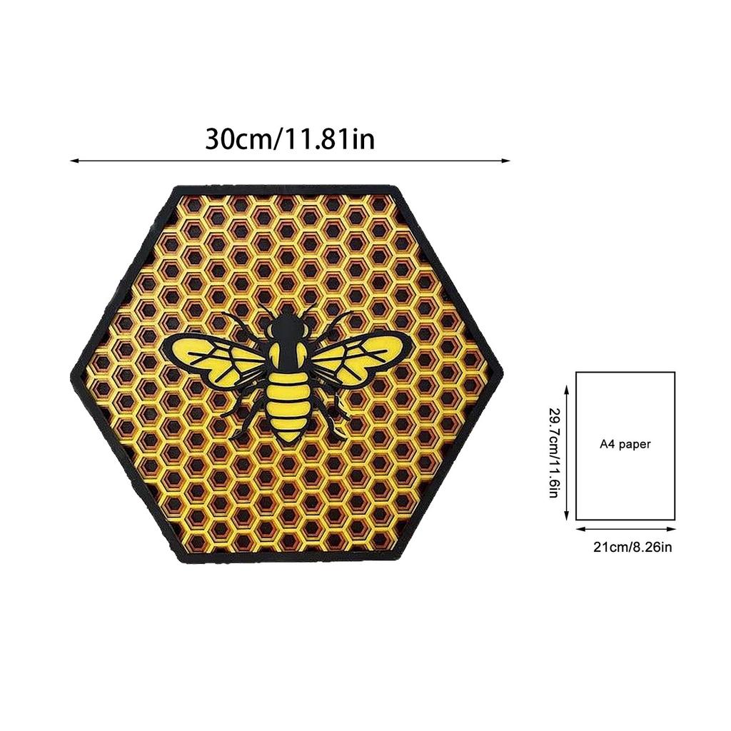 Bee Festival Wooden Sign Three-dimensional Multi-layer Wooden Ornaments Bee Festival Door Sign Wooden Sign Decoration