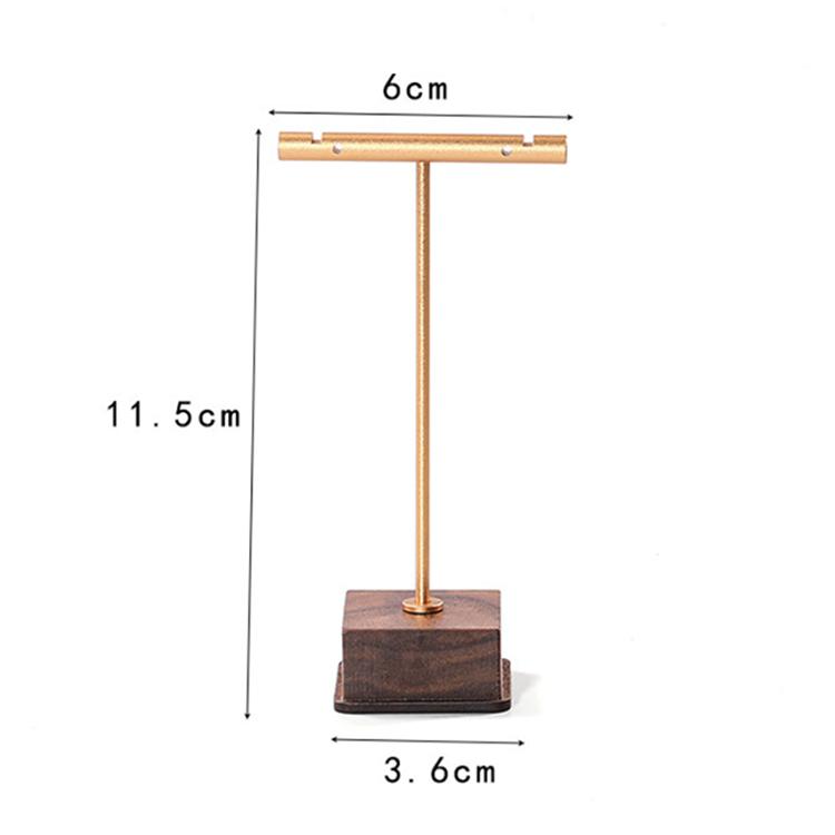 Factory Metal Wood Jewelry Display Stand Necklace Earring Jewelry Display Props Holder