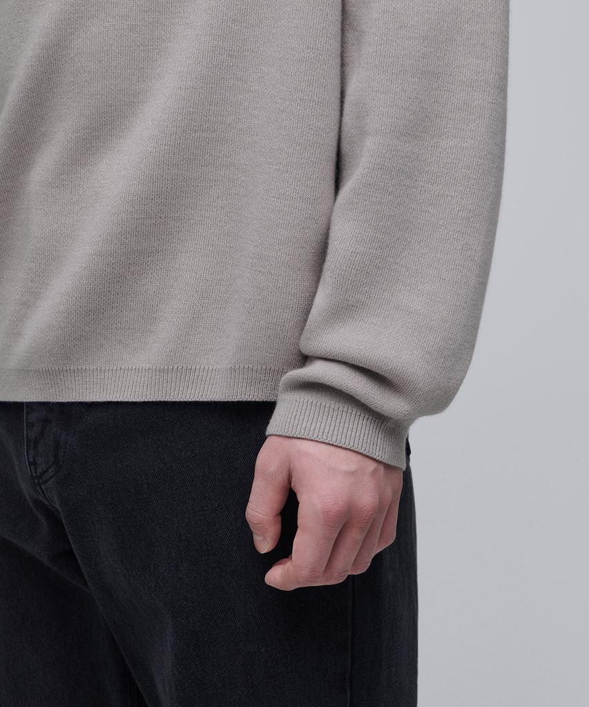 MUSINSA STANDARD Minimal Turtleneck Knit [Mushroom]