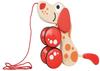Chiot de promenade - hape - puppy - rouge - beige - extérieur