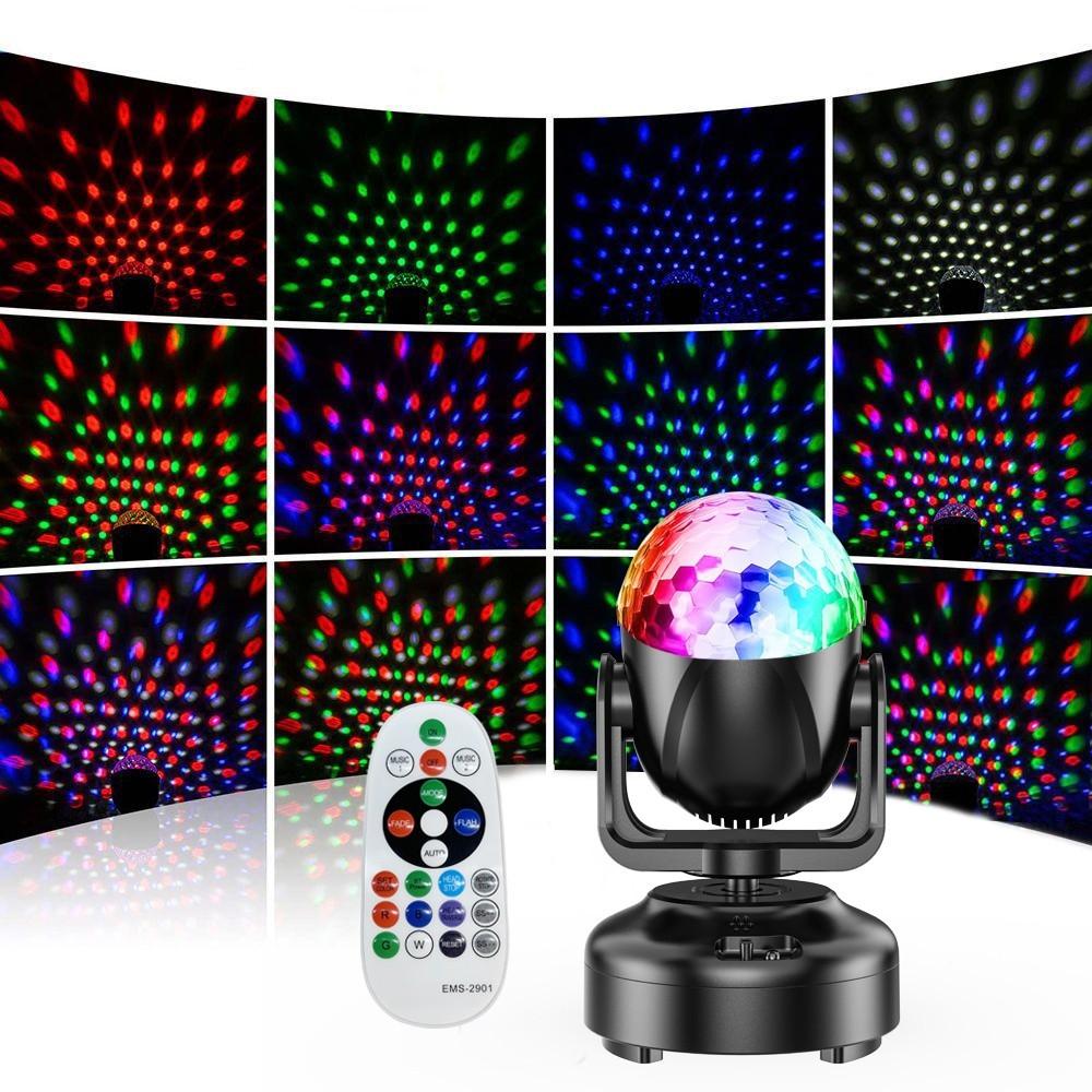 Mini RGB LED Moving Head Light Stage Eeffect Laser Football Light DJ Disco Moving Head Beam Strobe Laser Projector
